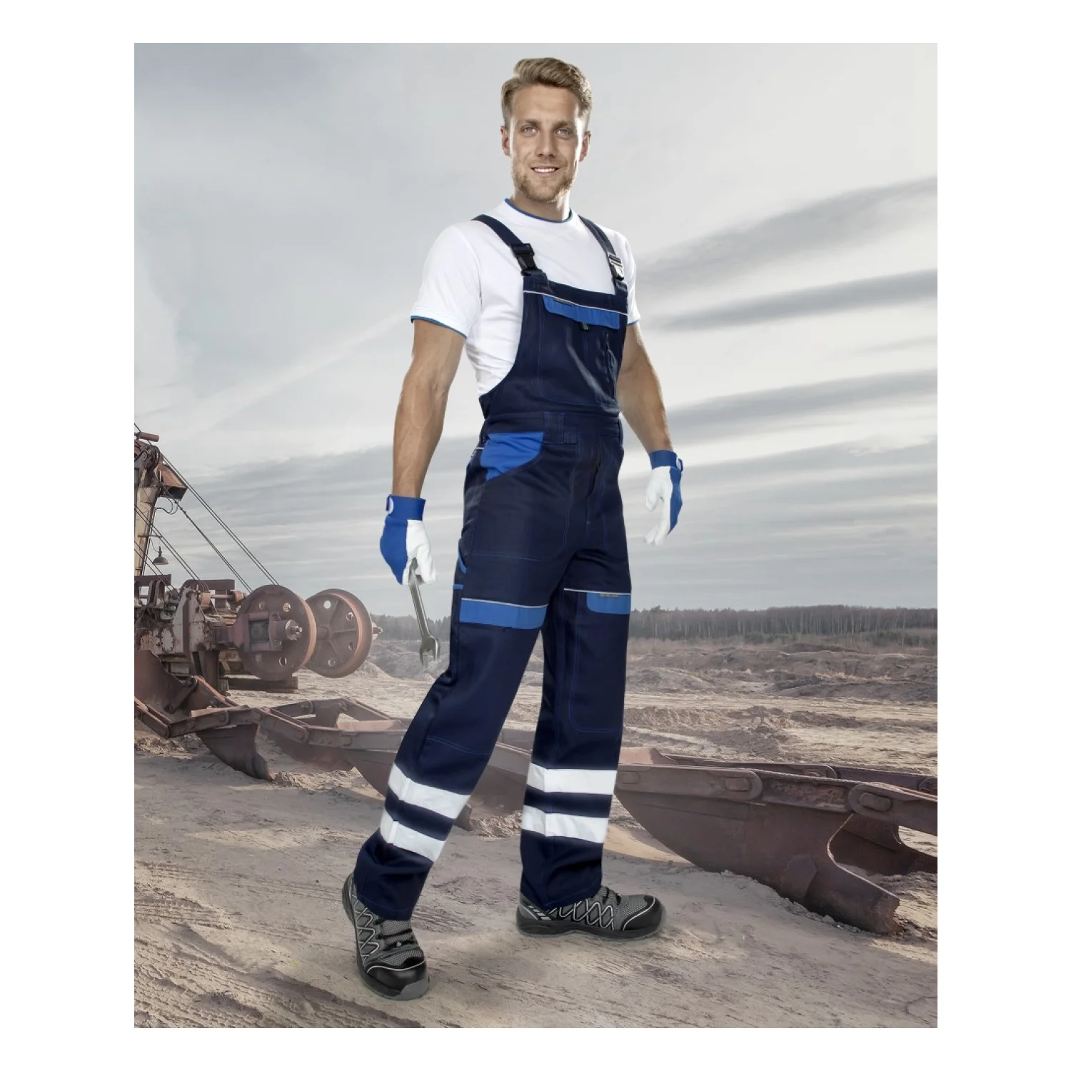 ARDON®COOL TREND - férfi kantáros nadrág fényvisszaverő csíkokkal - 3. nézet