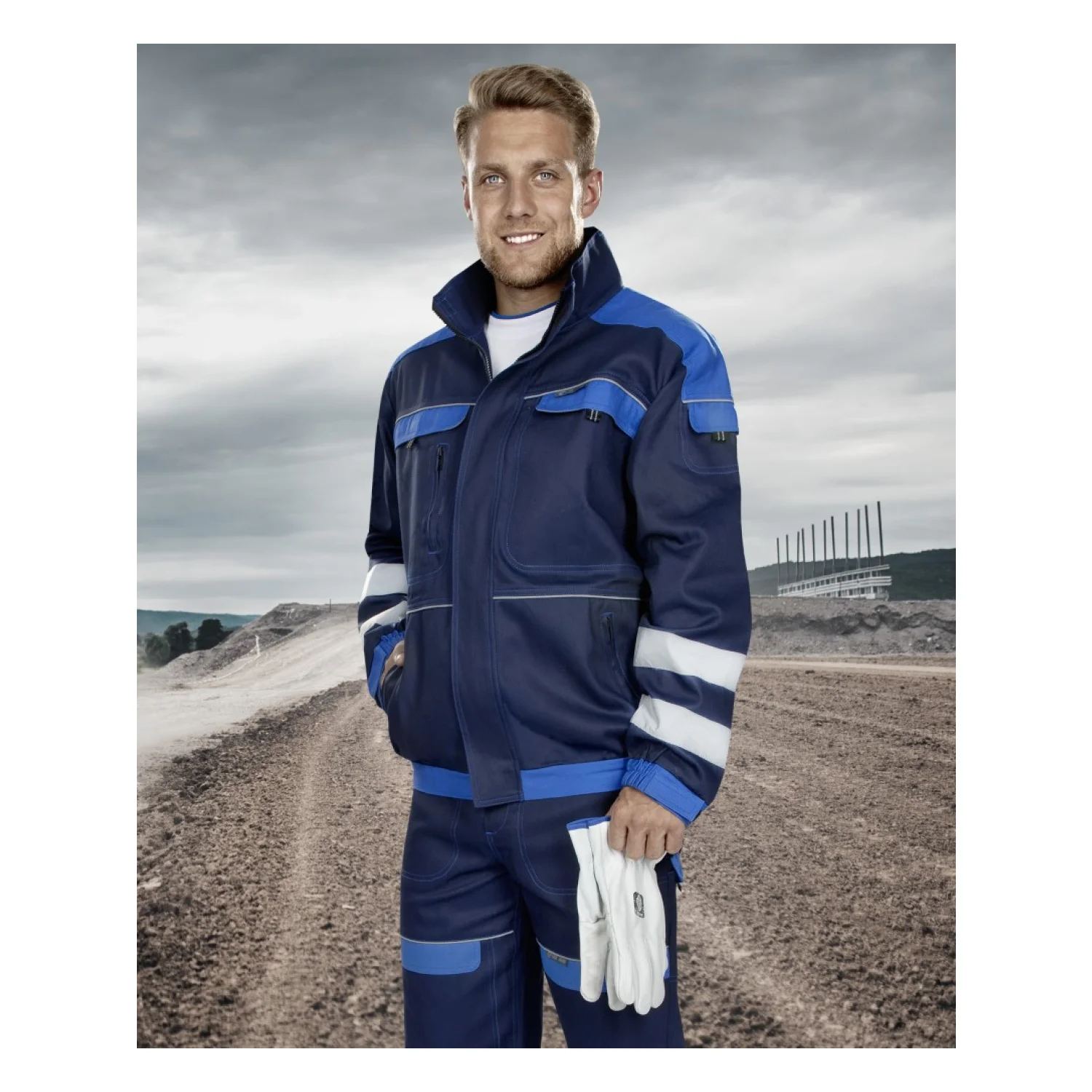 ARDON®COOL TREND - férfi munkakabát fényvisszaverő csíkokkal - 3. nézet
