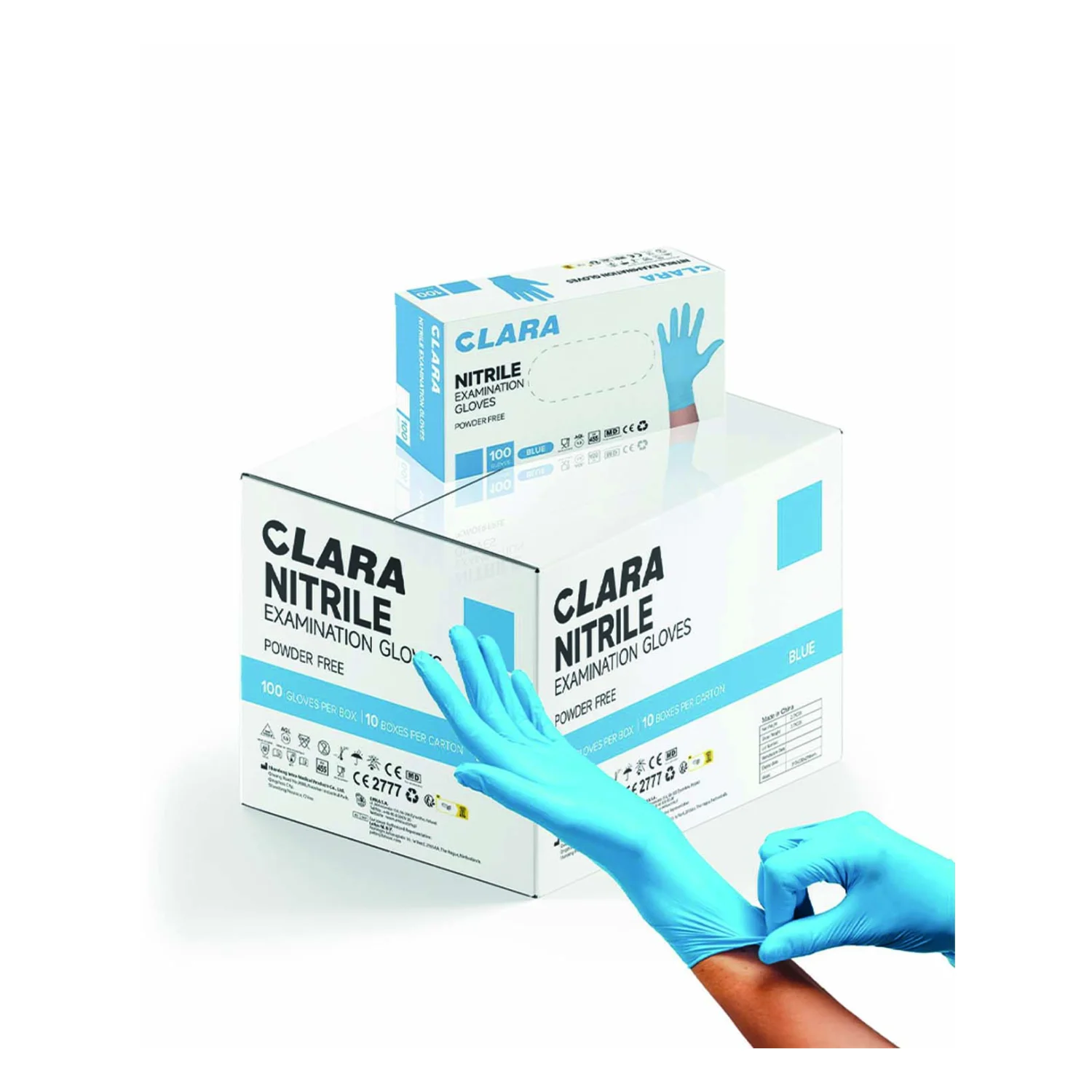 Ardon Eldobható kesztyű Clara Blue Nitrile púdermentes - 2. nézet
