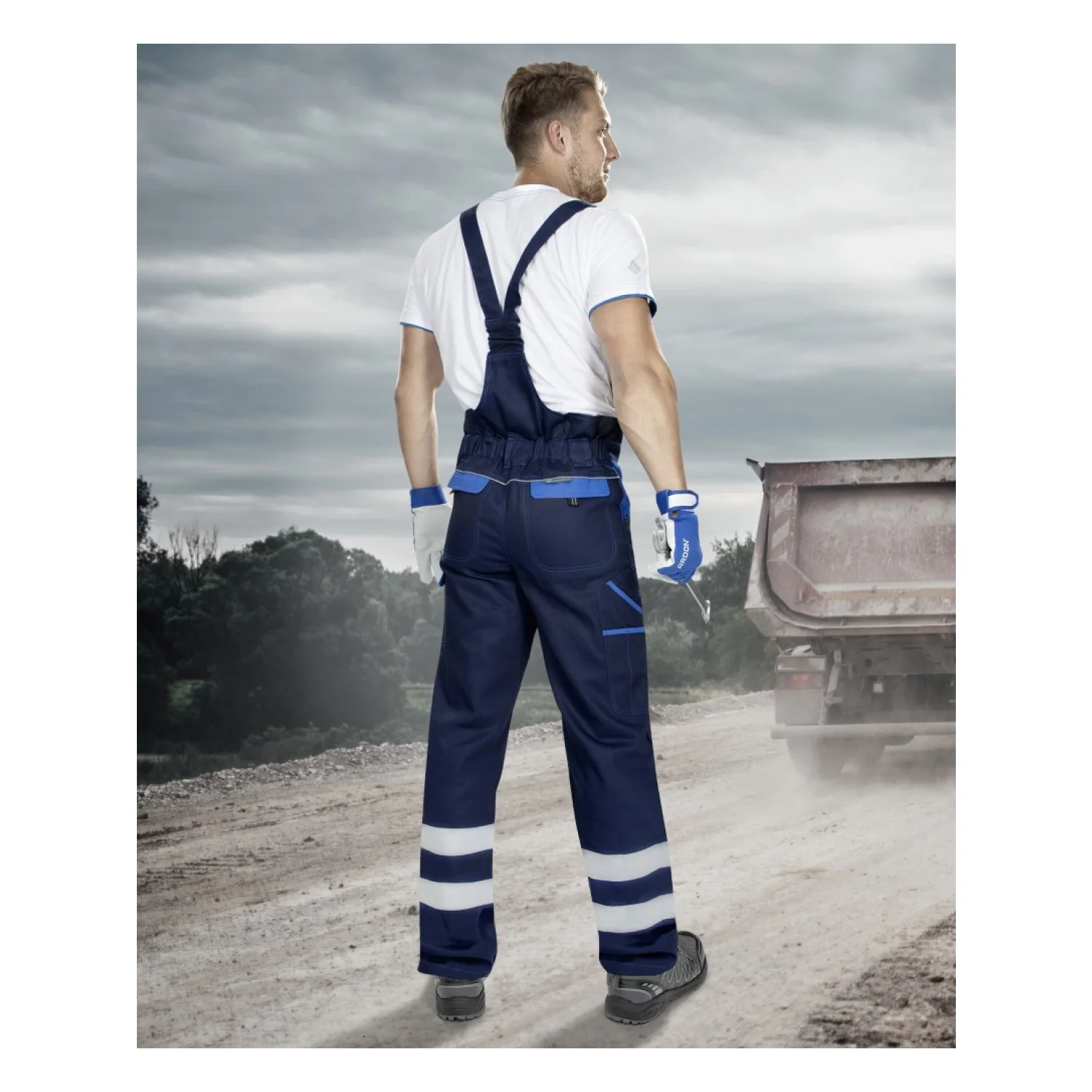 ARDON®COOL TREND - férfi kantáros nadrág fényvisszaverő csíkokkal - 2. nézet