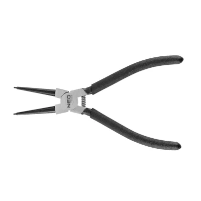 NEO Zégergyűrű fogó 180mm, belső, egyenes, CRMO, 19-60mm, csúcs átmérő 1.8-2.5mm fogók és csípőfogó