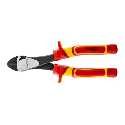 NEO Oldalcsípő fogó 180mm, szigetelt, 1000V, CRV, polírozott fogók és csípőfogó