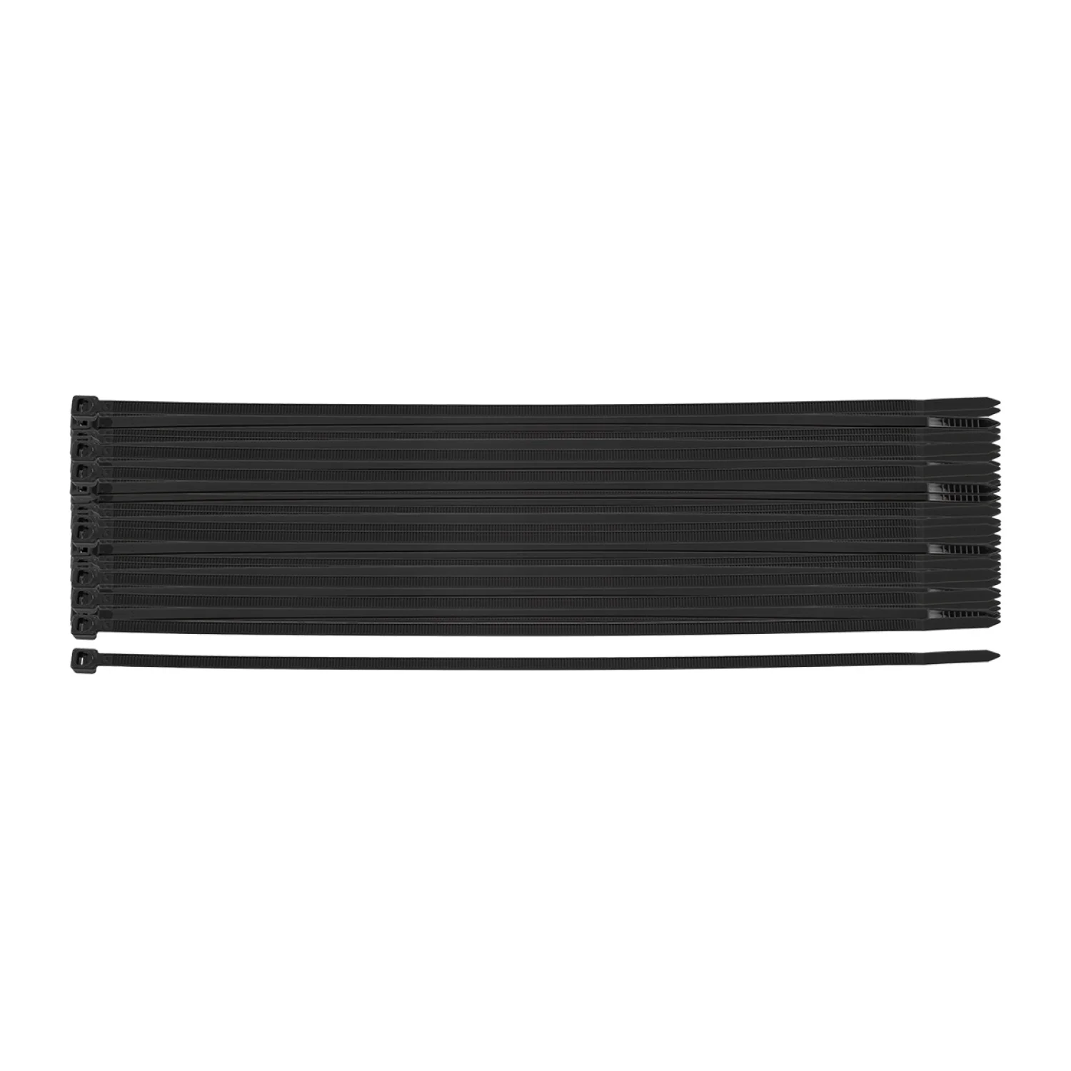 NEO Kábelkötegelő, gyorskötöző, Extreme, UV álló, fekete, 4.8x370mm, 50db