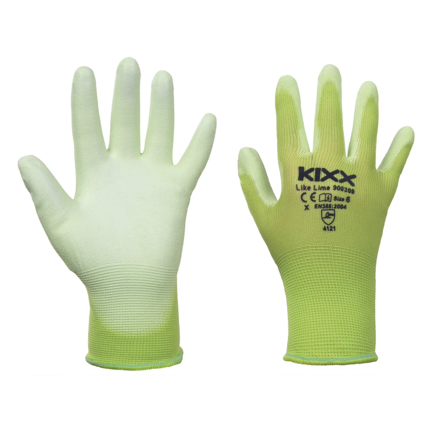 Cerva LIKE LIME kesztyű nylon  PU zöld