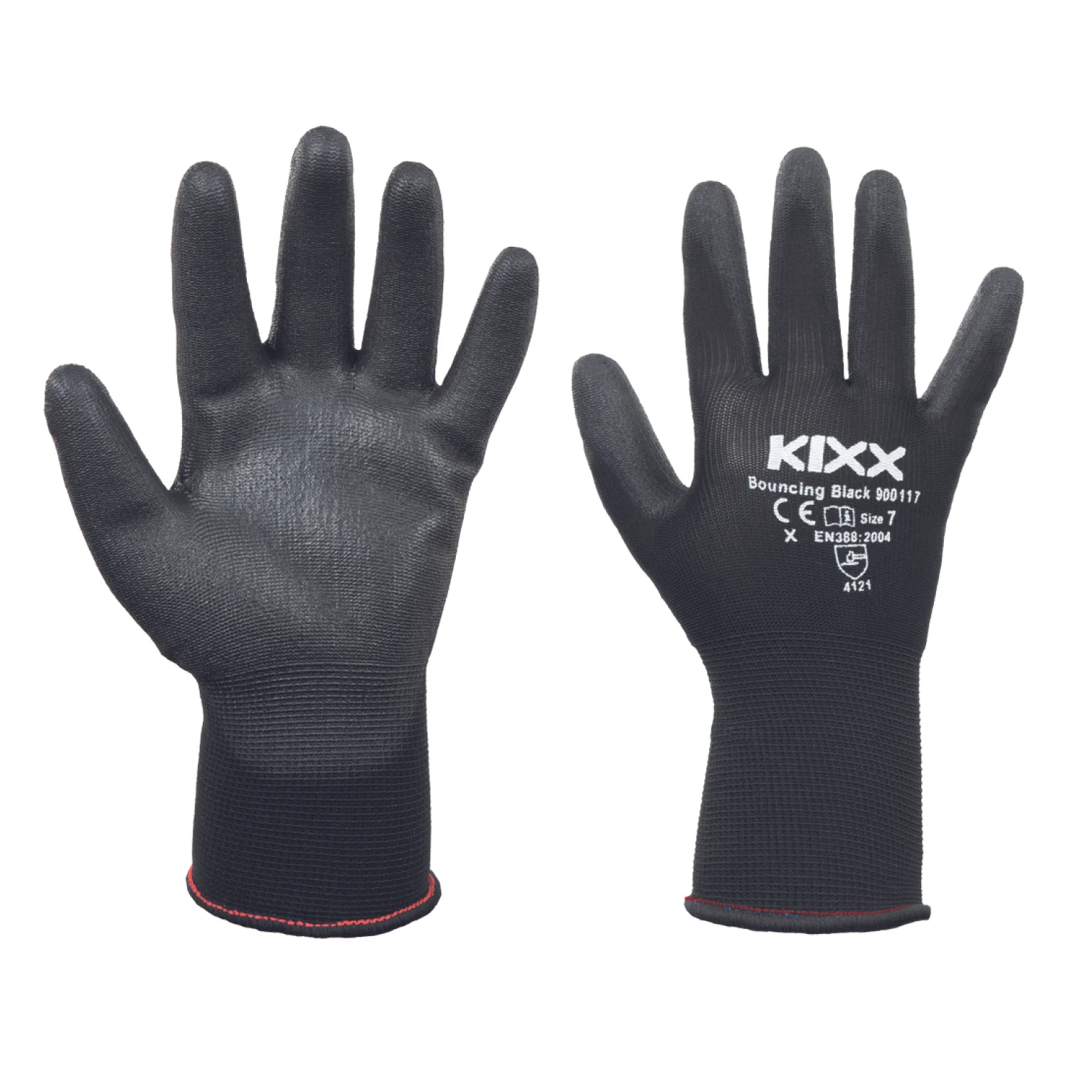 Cerva BOUNCING BLACK kesztyű nylon  PU fekete