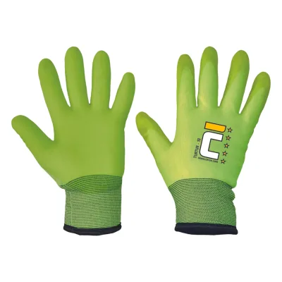 Cerva TURTUR téli nylon PVC mártott kesztyű