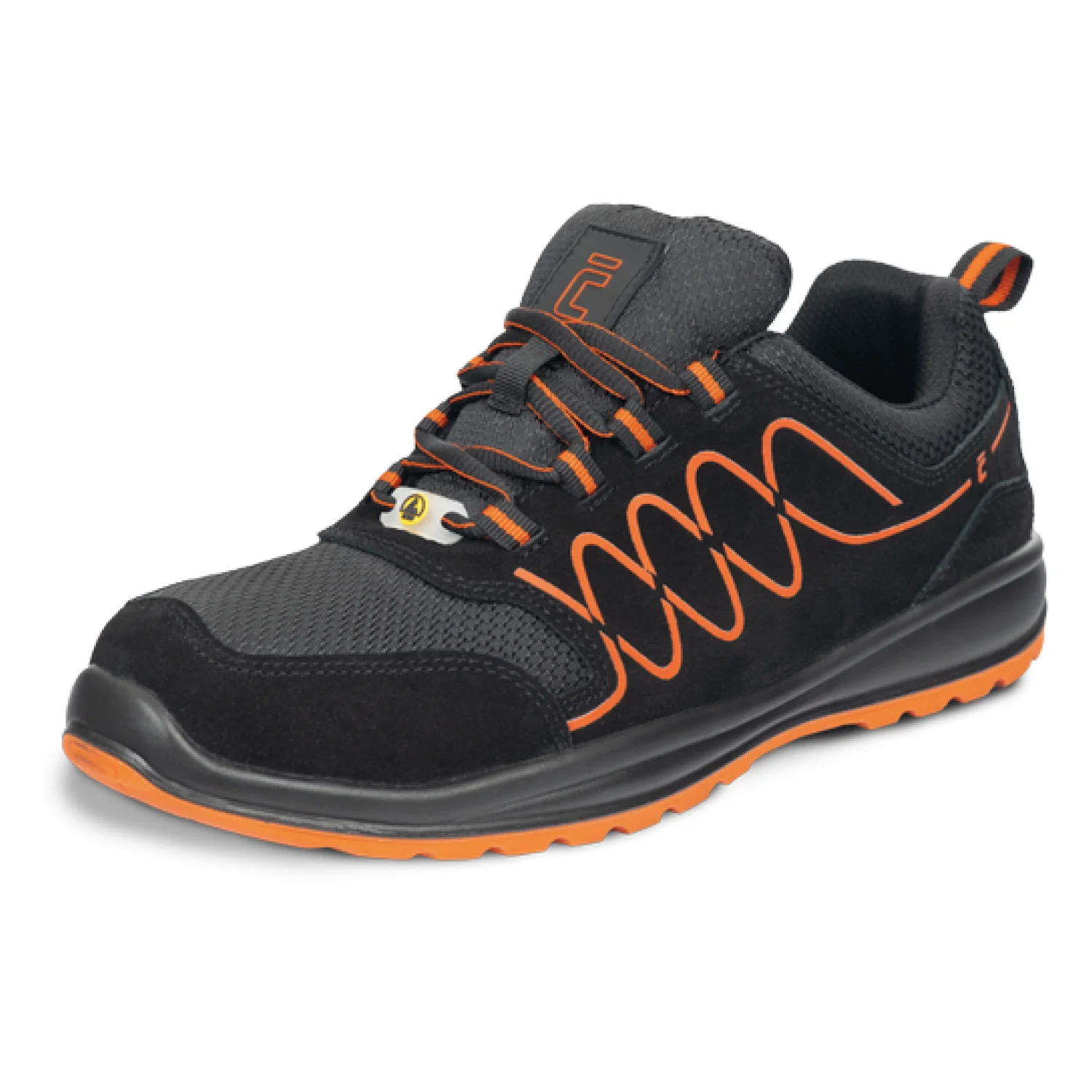 Cerva RAVEN SPORTY S1P ESD SR félcipő S1P fekete/narancssárga