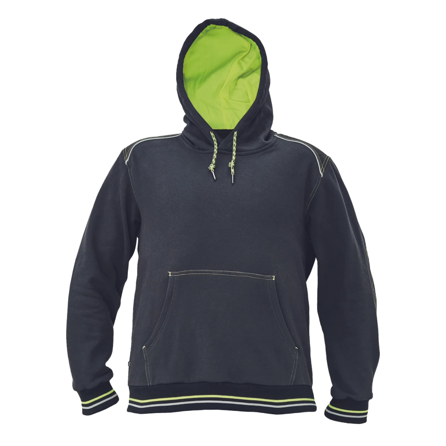 Cerva KNOXFIELD HOODIE antracit/sárga