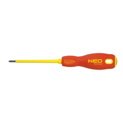 NEO Csavarhúzó 1000V, szigetelt PH2x100mm csavarhúzók és bitfej