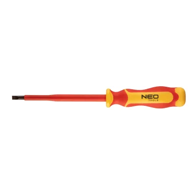 NEO Csavarhúzó 1000V, szigetelt, lapos 1x5.5x125mm, S2 acél csavarhúzók és bitfej