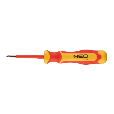 NEO Csavarhúzó 1000V, szigetelt, PH0x3x60mm, S2 acél csavarhúzók és bitfej