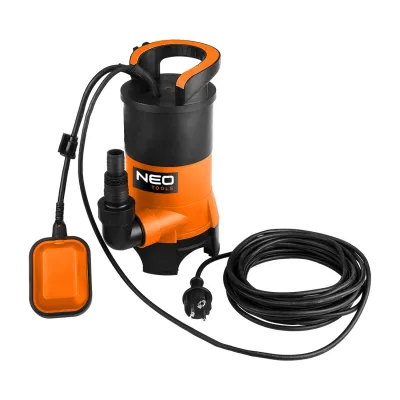 NEO Szennyvízszivattyú, műanyag házas, 400W, 8000l/h