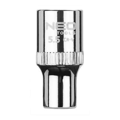 NEO Dugókulcs 5.5mm, 1/4", 6 pontos, Superlock, min. rendelés: 5db