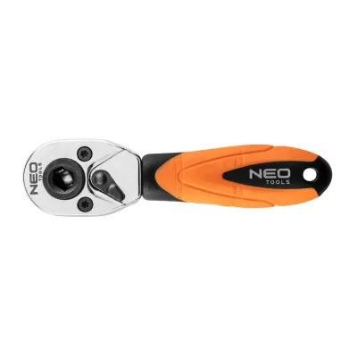 NEO Racsnis kulcs 1/4", bitekhez, kétoldalú, 105mm, 72fog, DIN3122