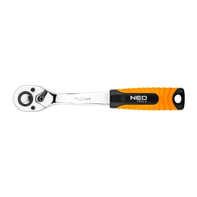 NEO Racsnis kulcs 3/8", 195mm, 72fog, DIN3122