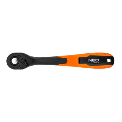 NEO Racsnis kulcs 1/4", 150mm, 72fog, fekete, DIN3122