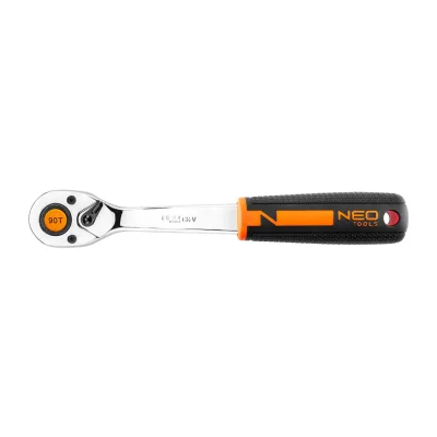 NEO Racsnis kulcs 1/4", 155mm, 90fog, DIN3122