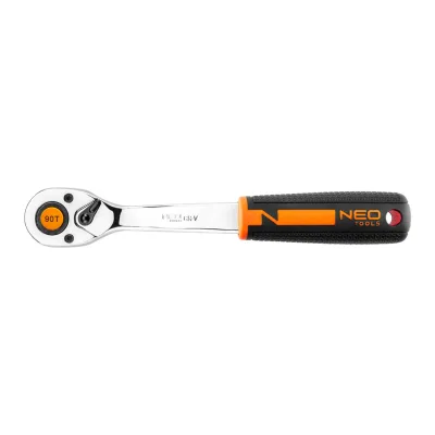 NEO Racsnis kulcs 3/8", 200mm, 90fog, DIN3122