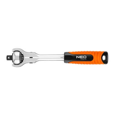 NEO Racsnis kulcs 1/2", 250mm, 72fog, forgófejes 360°, DIN3122
