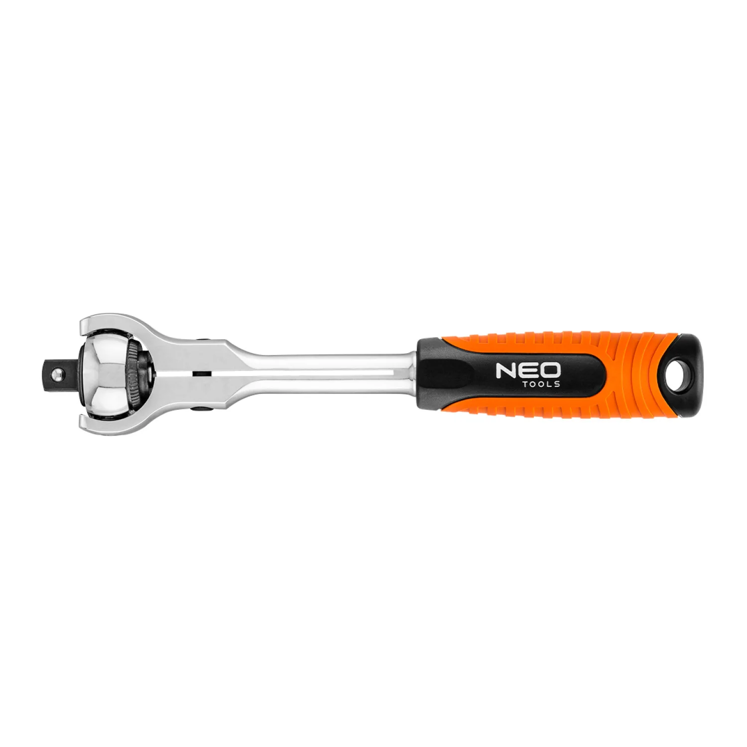NEO Racsnis kulcs 1/2", 250mm, 72fog, forgófejes 360°, DIN3122