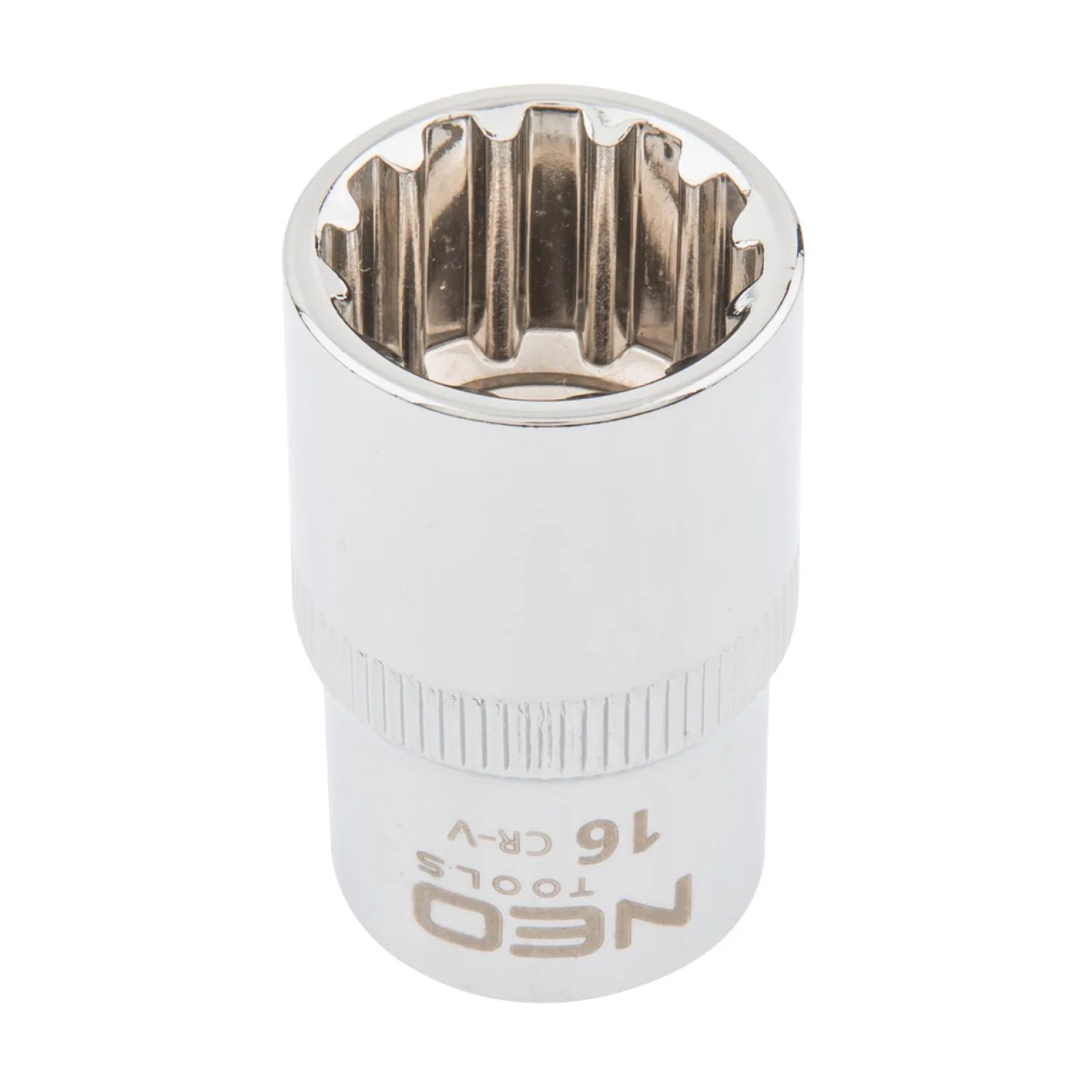 NEO Dugókulcs 16mm, 1/2", spline, min. rendelés: 3db