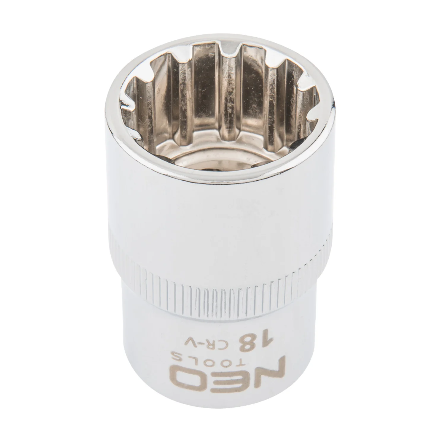 NEO Dugókulcs 18mm, 1/2", spline, min. rendelés: 3db