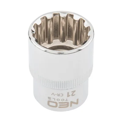 NEO Dugókulcs 21mm, 1/2", spline