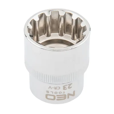 NEO Dugókulcs 23mm, 1/2", spline