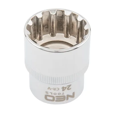 NEO Dugókulcs 24mm, 1/2", spline