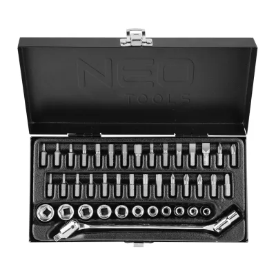 NEO Dugókulcskészlet + bitkészlet 1/4", 41db