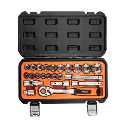 NEO Dugókulcskészlet 1/2", 90 fogas racsni, 23db