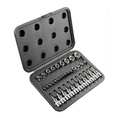 NEO Torxbit és kulcskészlet 3/8", 34db