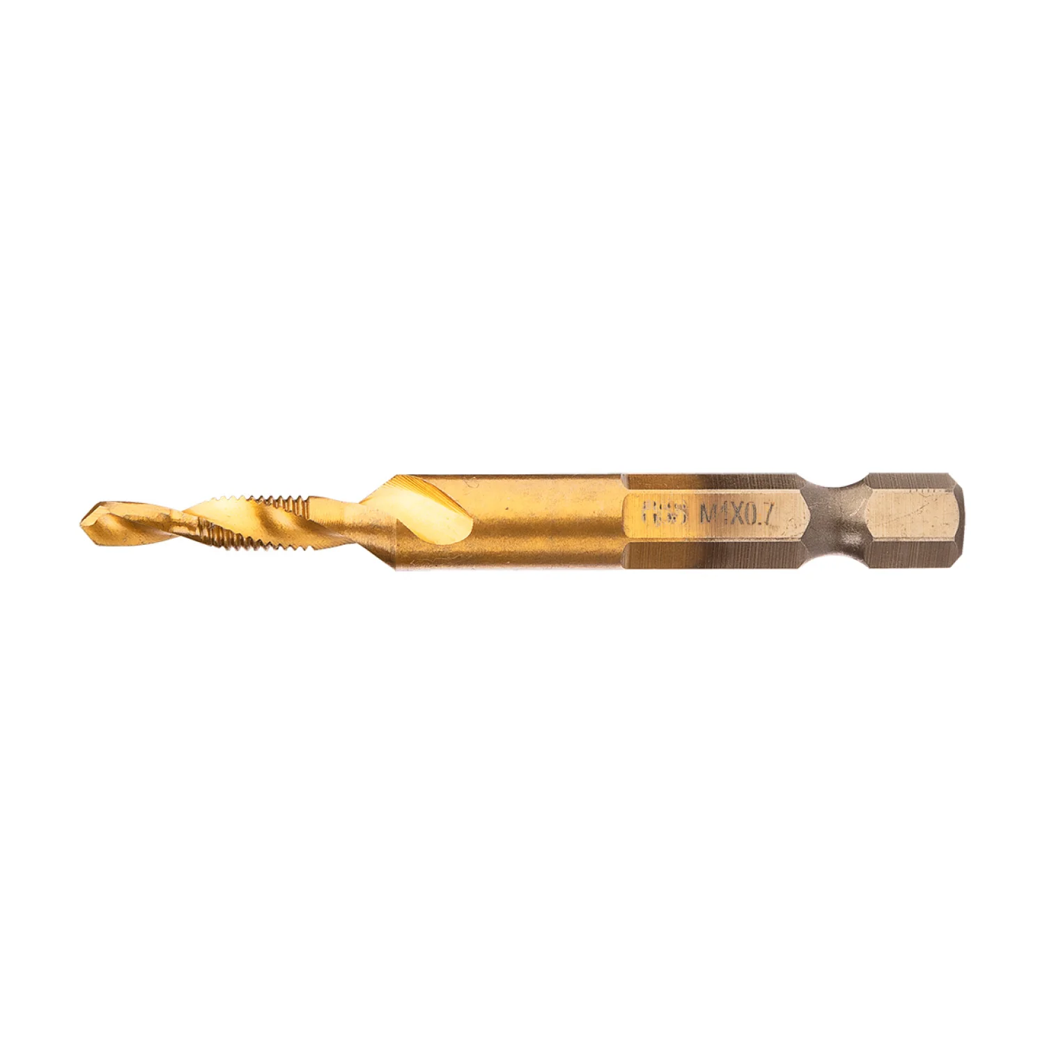NEO Gépi menetfúró, 2az1ben előfúró éllel, HSS-Titán, M4X0,7mm, hatszög szárral
