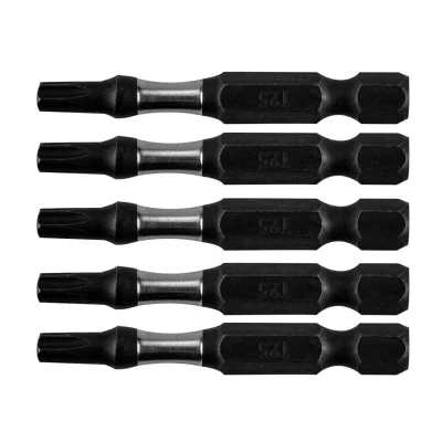 NEO Torziós ütvecsavarozó bitek S2, 50mm, T25, 5db csavarhúzók és bitfej