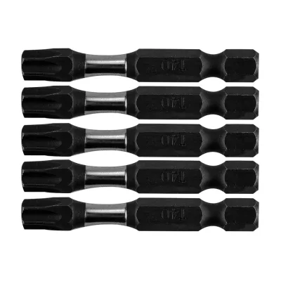 NEO Torziós ütvecsavarozó bitek S2, 50mm, T40, 5db csavarhúzók és bitfej