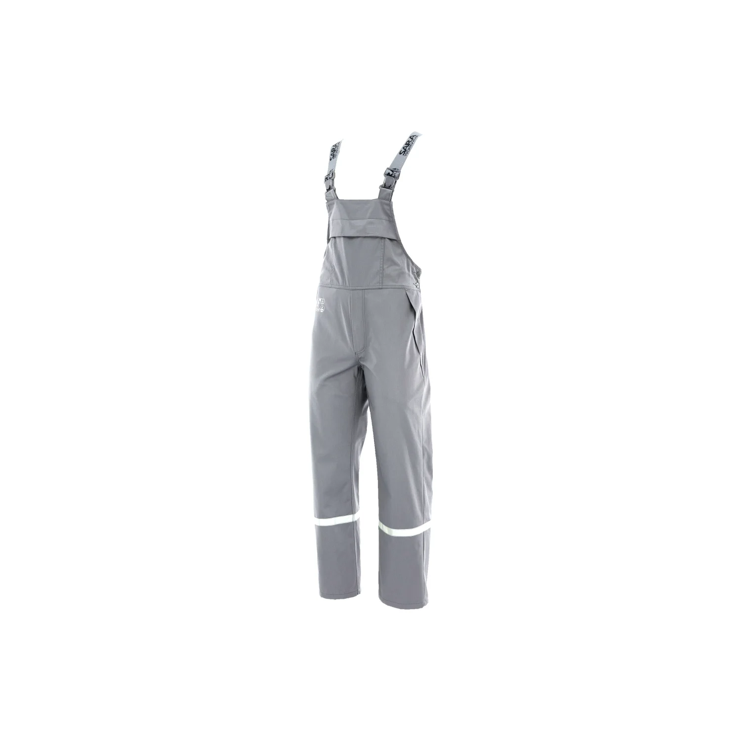 Sara Workwear Kantáros nadrág CHEMIK AS Világosszürke