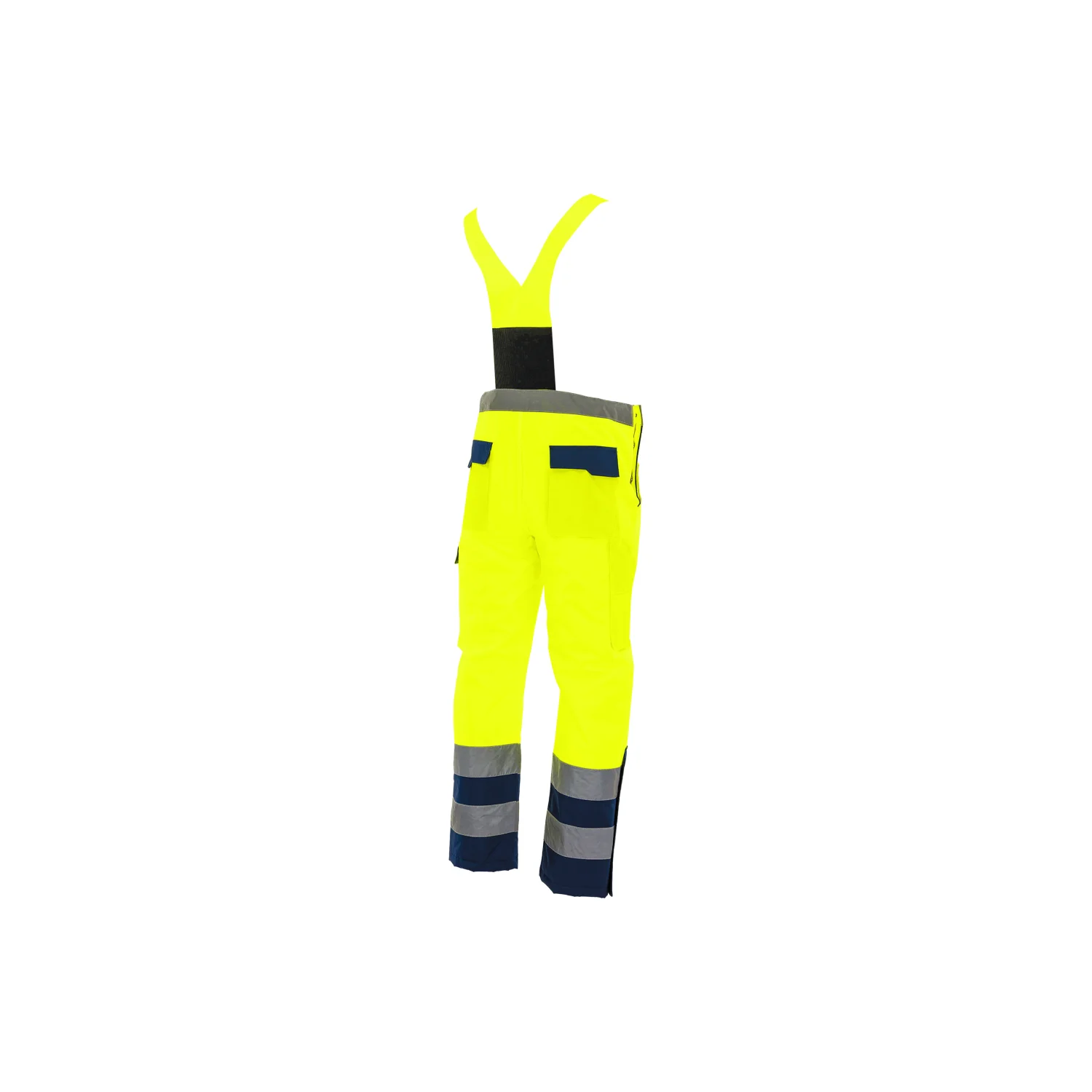Sara Workwear Bélelt kantáros nadrág DROGOWIEC WINTER Fényvisszaverő sárga