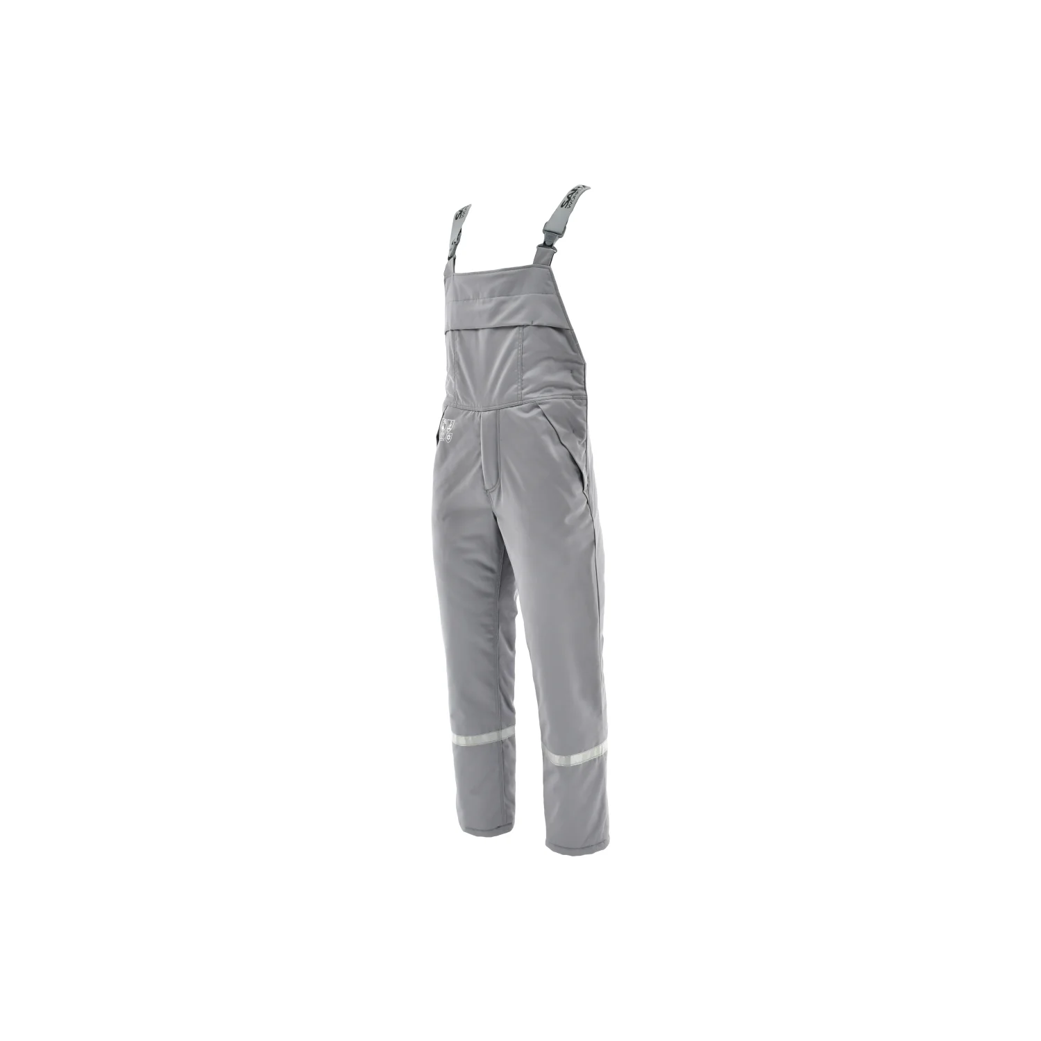 Sara Workwear Hőszigetelt kantáros nadrág CHEMIK AS WINTER Világosszürke