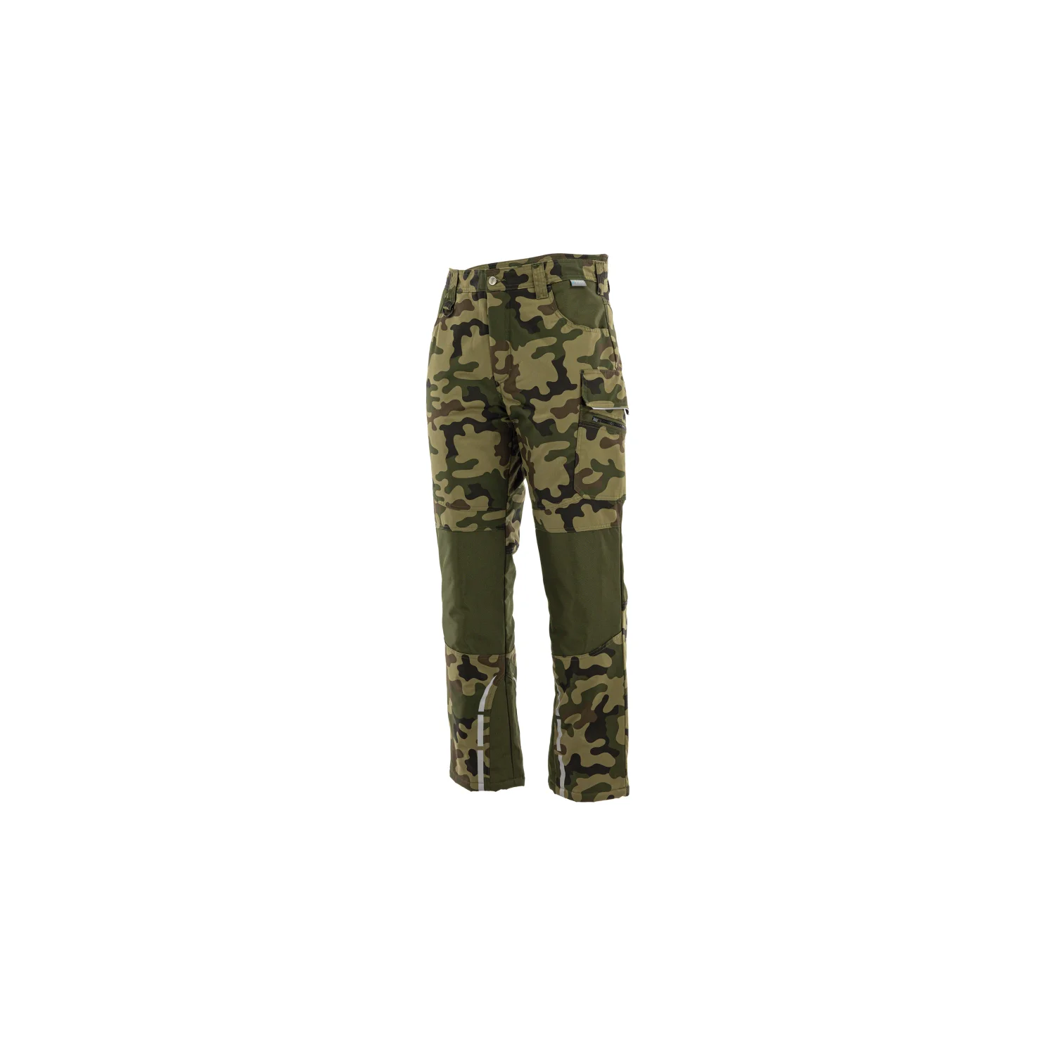 Sara Workwear Bélelt deréknadrág STANDARD WINTER Zöld terepmintás
