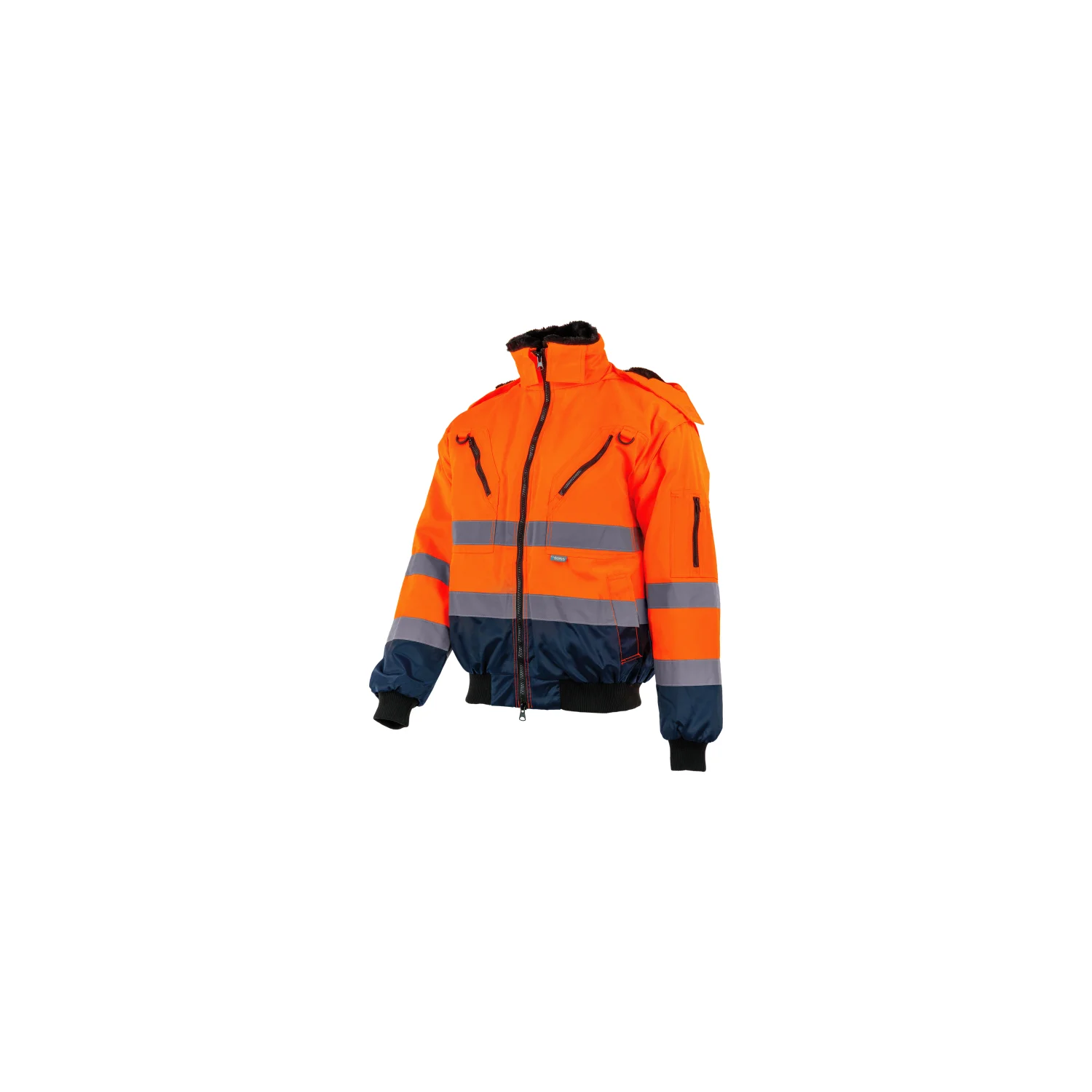 Sara Workwear Bélelt rövid kabát ALPHA WINTER HV kabátok és dzseki Fényvisszaverő narancs