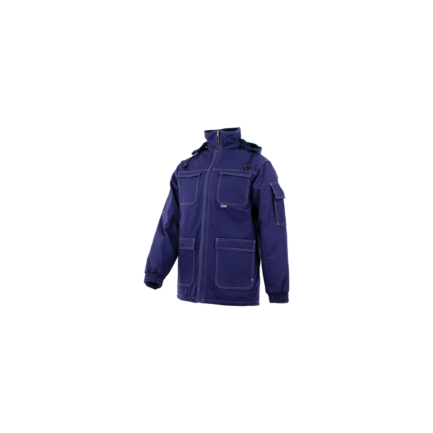 Sara Workwear Bélelt hosszú kabát BOSMAN WINTER Világos tengerészkék