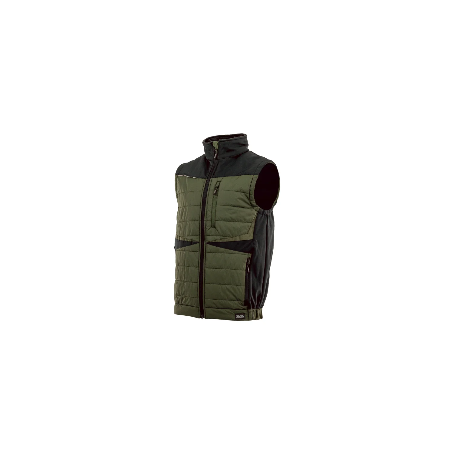 Sara Workwear Hibrid mellény COMFORT PLUS Olívazöld