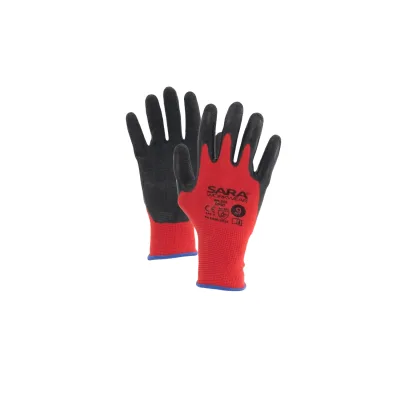 Sara Workwear Latex-mártott kesztyű RPL003 DINO