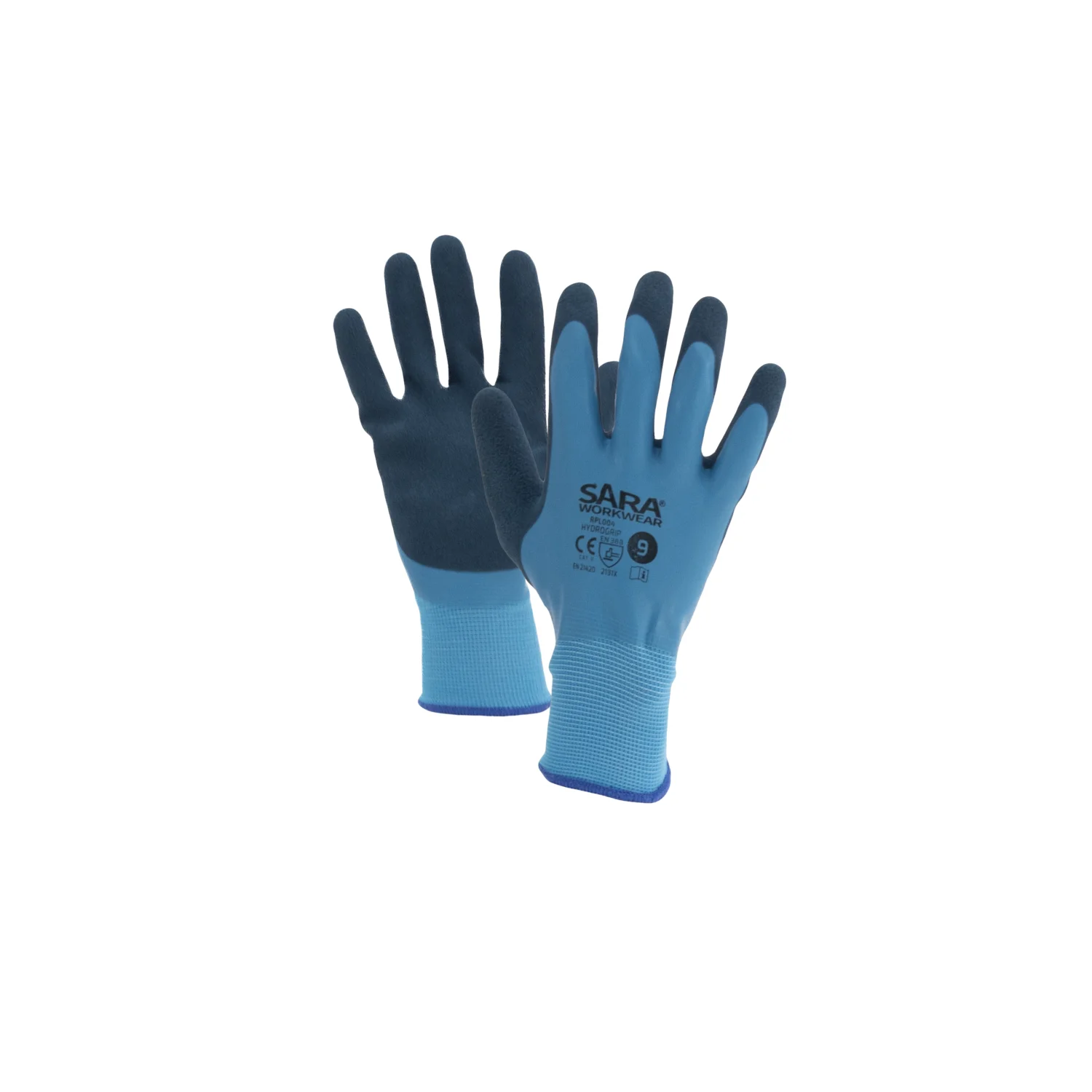 Sara Workwear Latex-mártott kesztyű RPL004 HYDROGRIP New Azzuro