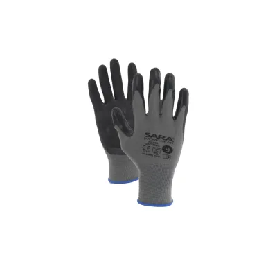 Sara Workwear Latex-mártott kesztyű RPL009 GREYMAX