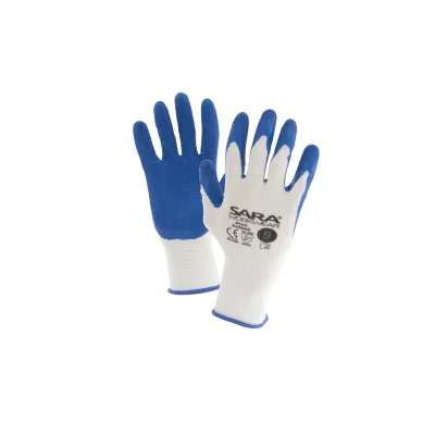 Sara Workwear Latex-mártott kesztyű RPL010 BLUEMAX