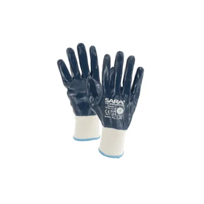Sara Workwear Nitril-mártott kesztyű RPN003 NITRIL BLUE