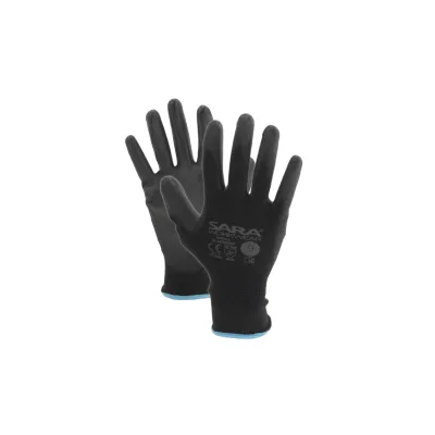 Sara Workwear Poliuretán-mártott kesztyű RPP002 BLACKGRIP