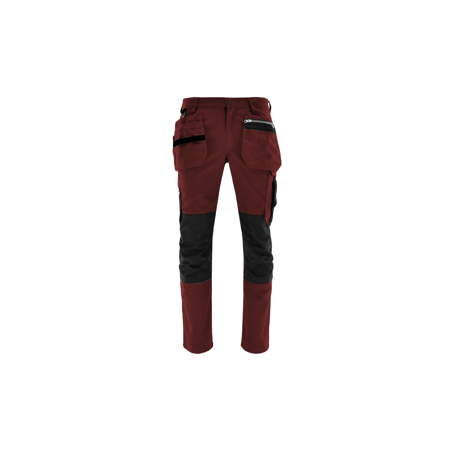 Sara Workwear Szerelő deréknadrág MONTER Bordó