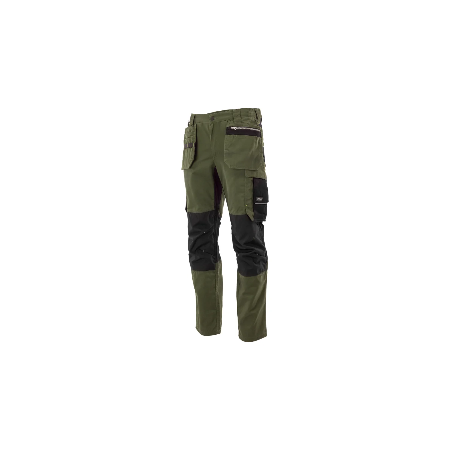 Sara Workwear Szerelő deréknadrág MONTER Olívazöld
